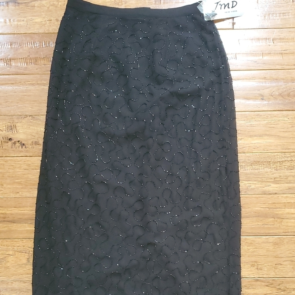 JMD Vintage Seqined Column Maxi Skirt